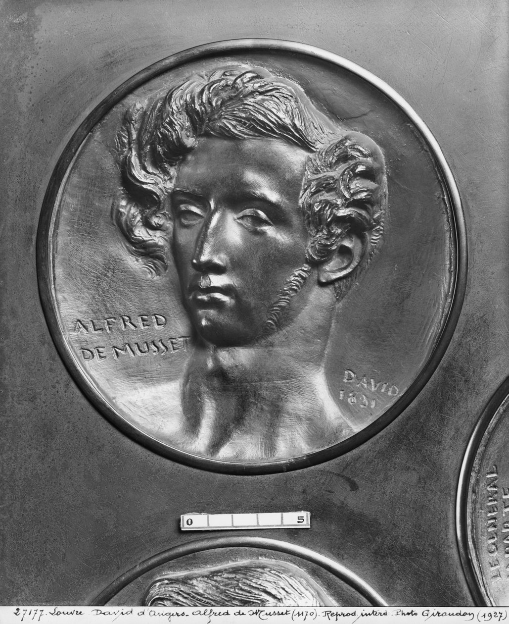 Alfred de Musset, 1831 (pronssi) tekijältä Pierre Jean David d