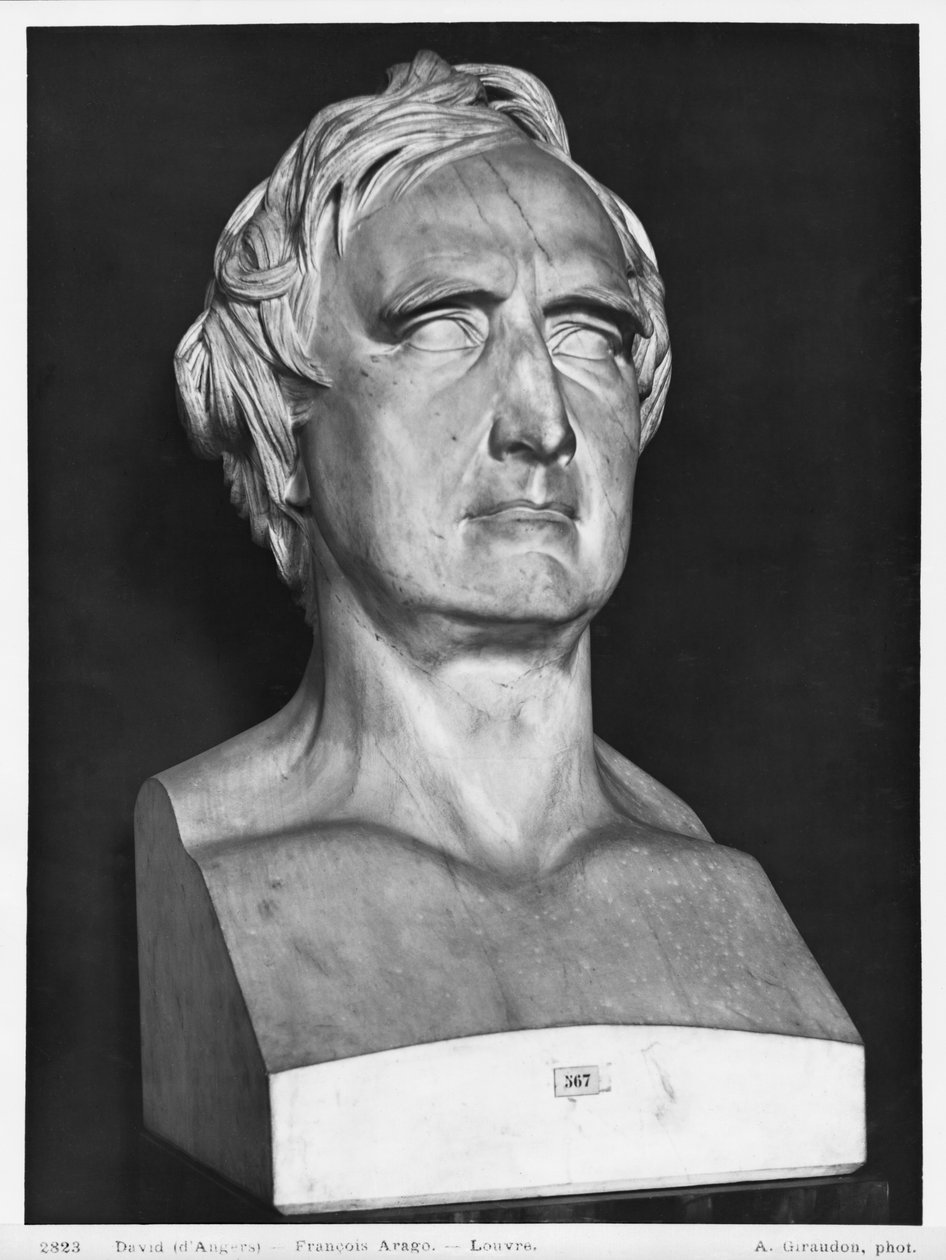 Dominique Francois Arago, 1839 (marmori) (katso myös 414595) tekijältä Pierre Jean David d