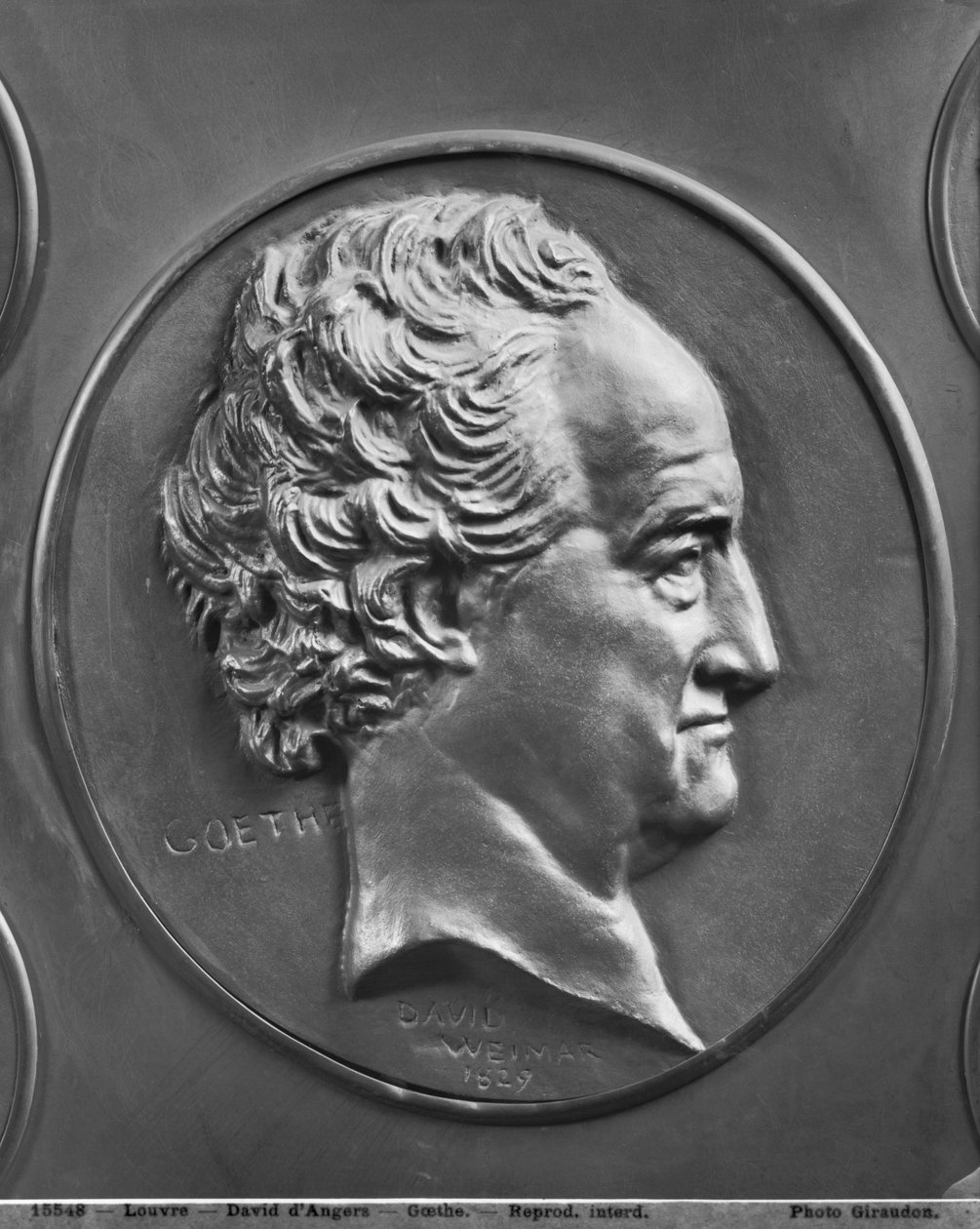 Johann Wolfgang von Goethe, 1829 (pronssi) tekijältä Pierre Jean David d