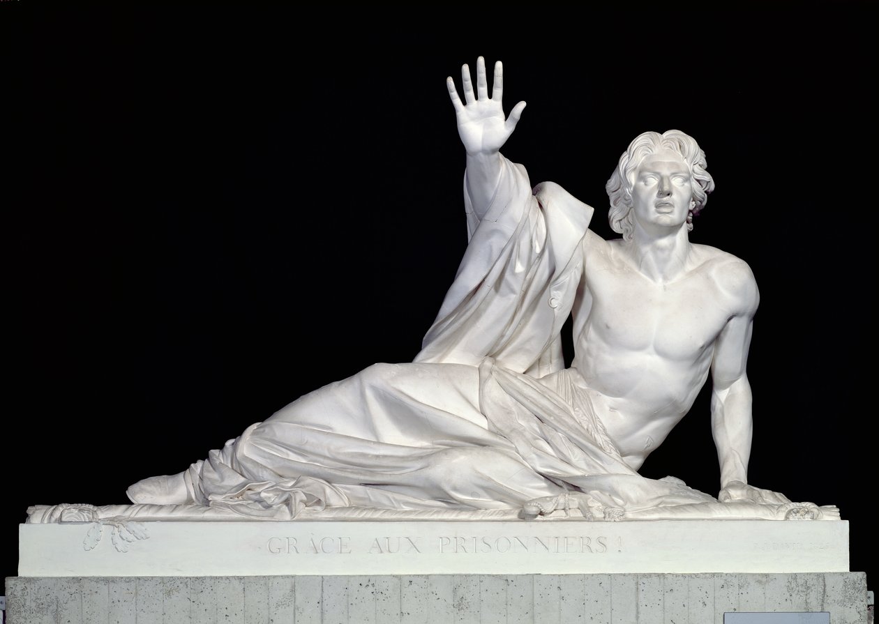 Muistomerkki Charles-Artus de Bonchampsin (1759-93) muistolle 1825 (kipsi) tekijältä Pierre Jean David d