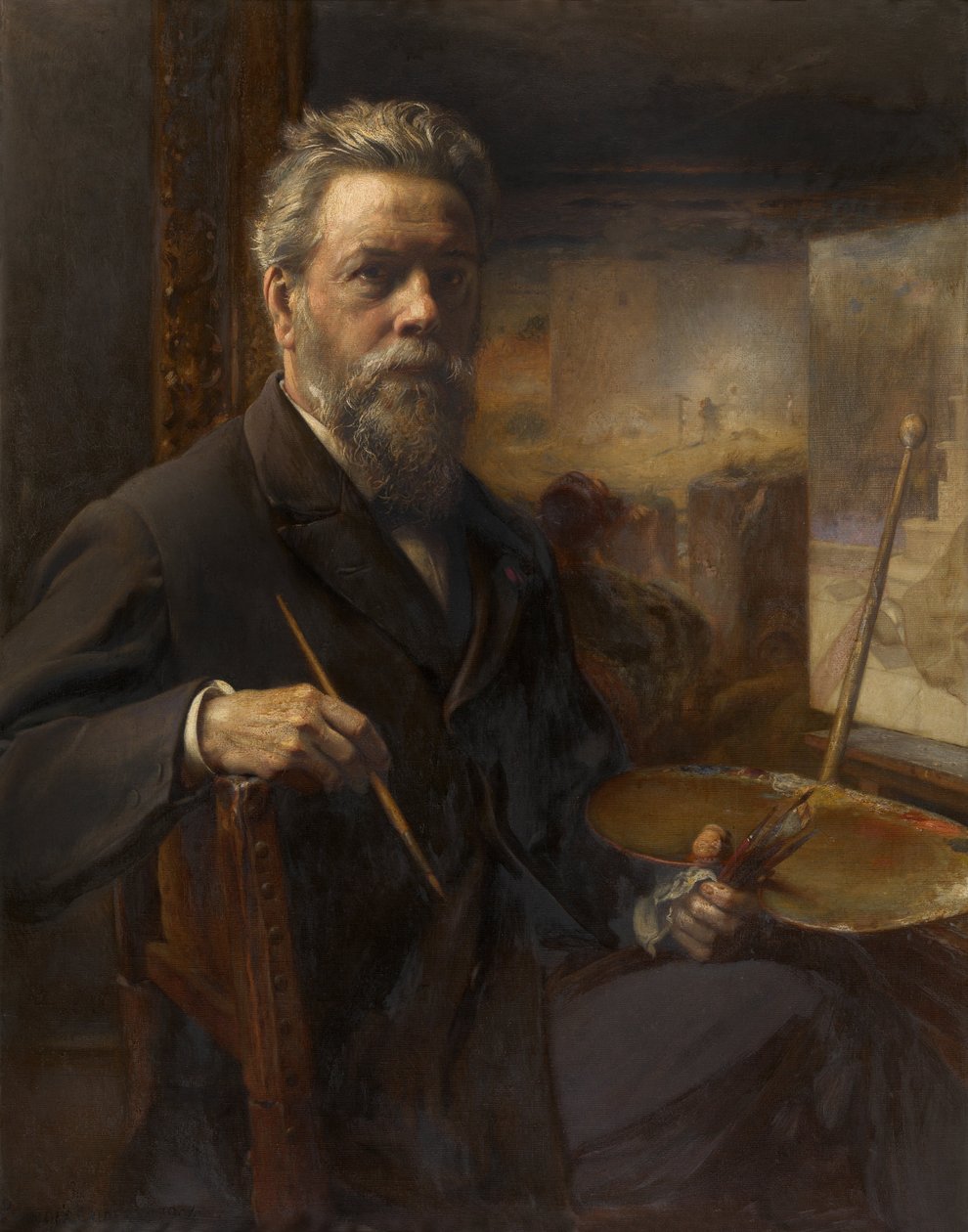 Pierre Jean Van der Ouderaa, zelfportret tekijältä Pierre Jean van der Ouderaa