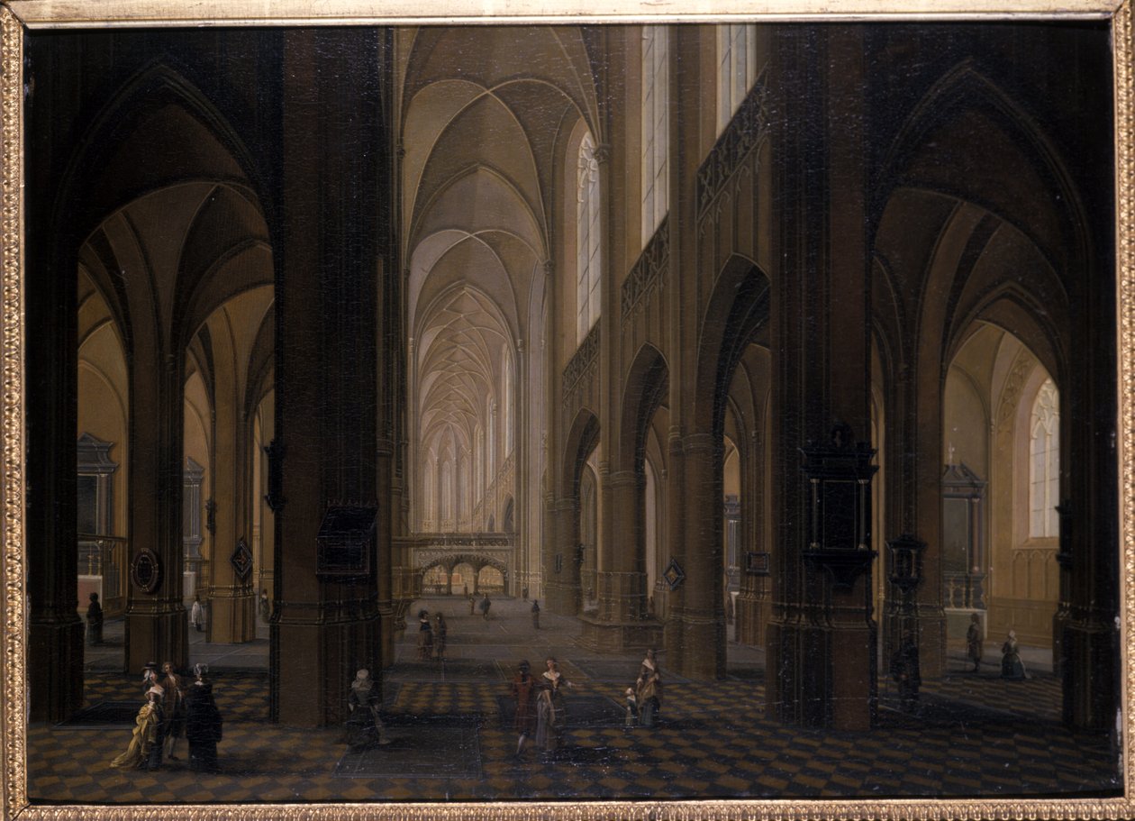 Goottilaisen kirkon sisustus, 1751-1800 tekijältä Pierre Joseph Lafontaine