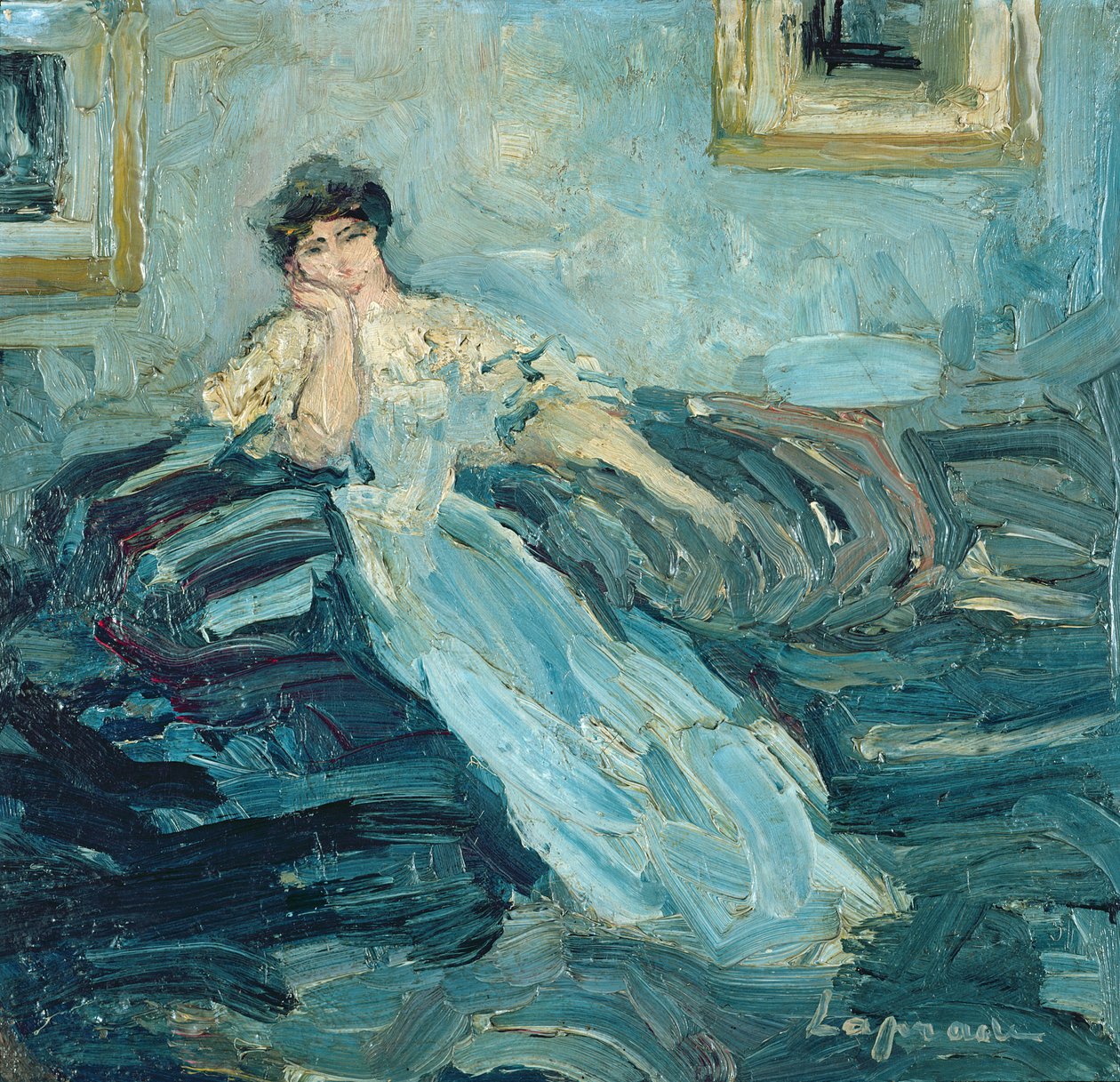 Nainen sisätiloissa, noin 1909 tekijältä Pierre Laprade