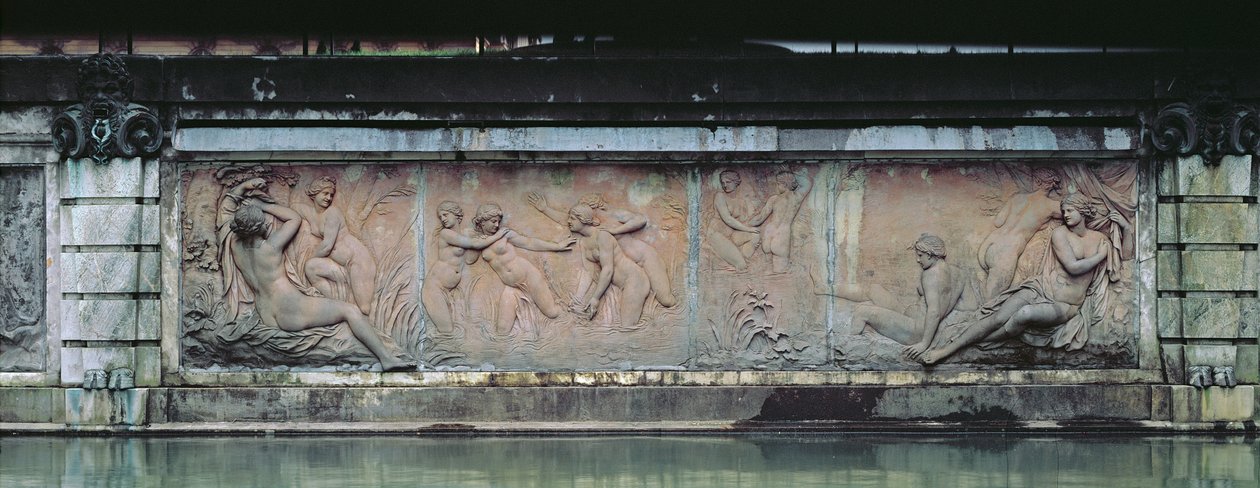 Bathing Nymphs, kohokuvio Bain des Nymphesistä, osa Allee D