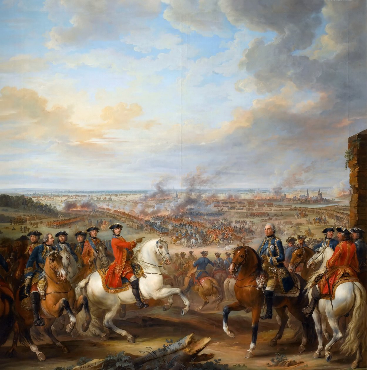 Fontenoyn taistelu 11. toukokuuta 1745 tekijältä Pierre Lenfant