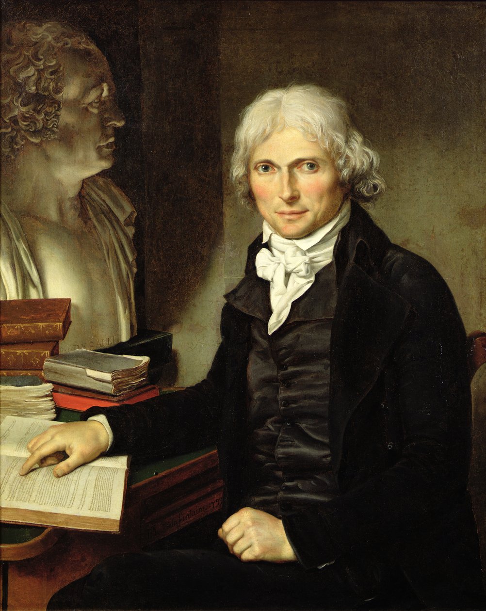 Muotokuva Francois Xavier Bichatista (1771-1802) tekijältä Pierre Maximilien Delafontaine