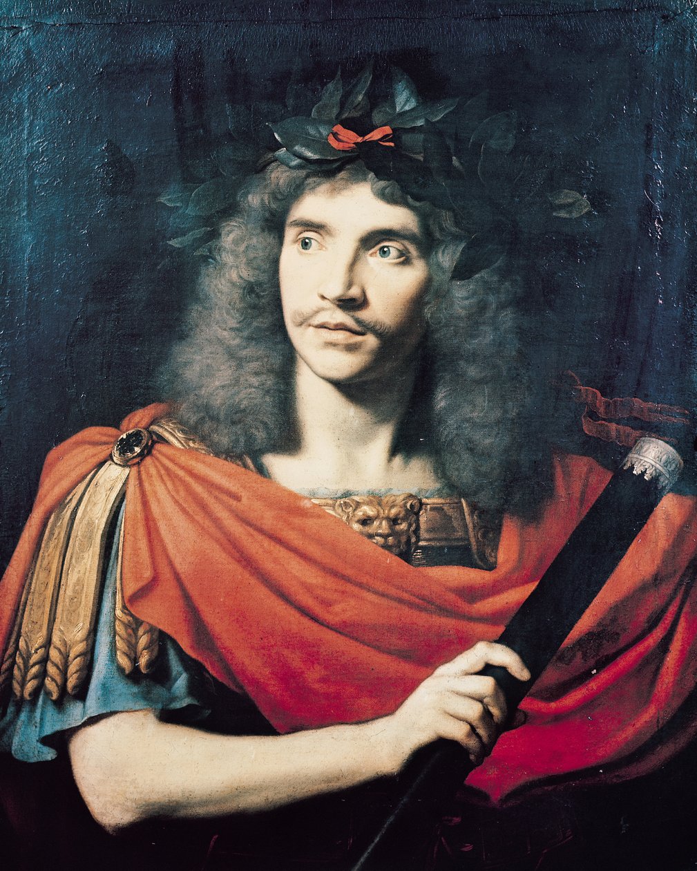Moliere Caesarin roolissa Pompeuksen kuolemassa tekijältä Pierre Mignard