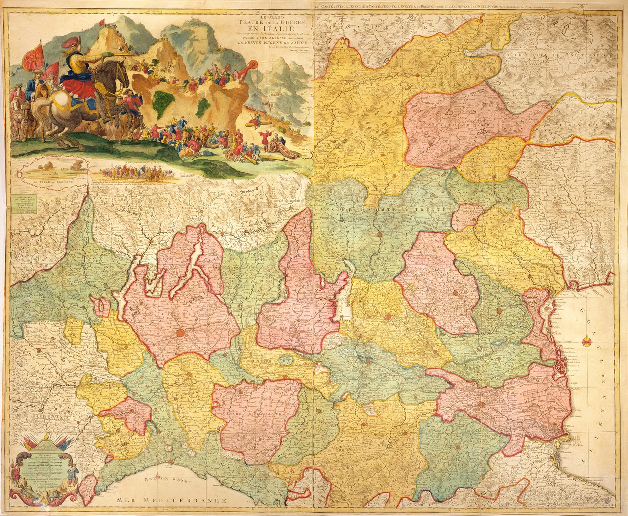 Theater of War Italiassa, 1720 tekijältä Pierre Mortier