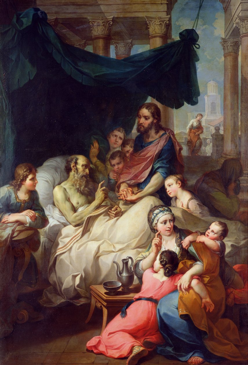 Tobiaksen isän kuolema, 1733 tekijältä Pierre Parrocel