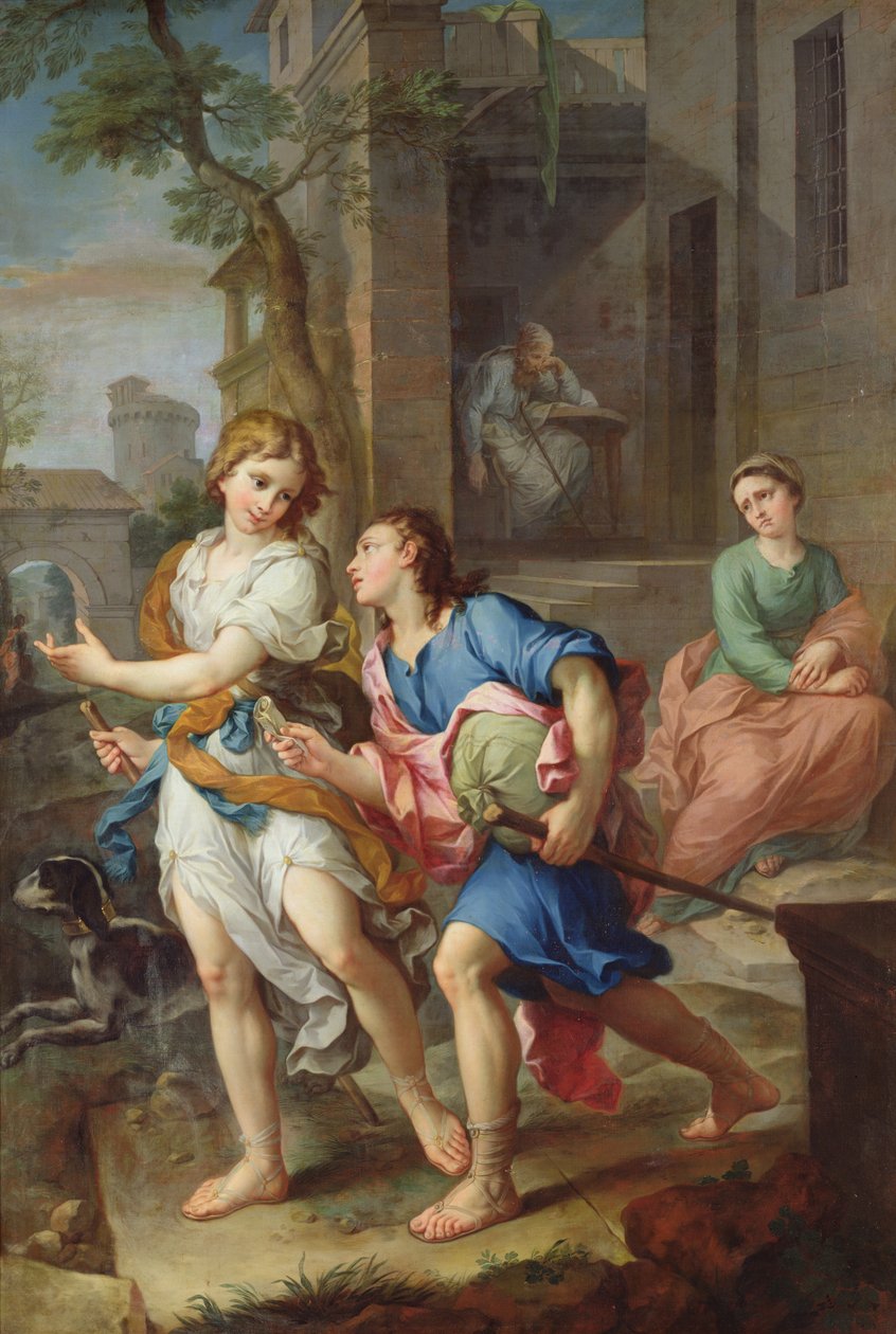 Nuoren Tobiaksen lähtö, 1733 tekijältä Pierre Parrocel
