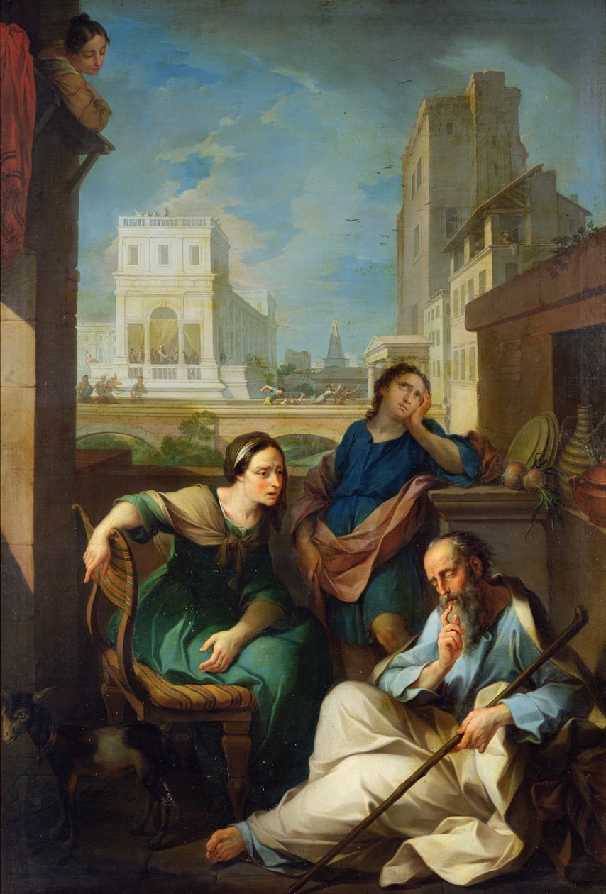 Tobit tulee sokeaksi, 1733 tekijältä Pierre Parrocel