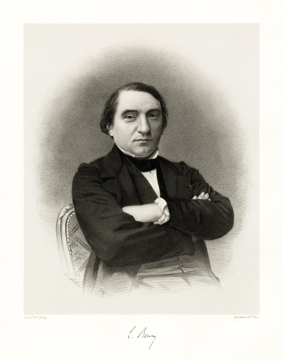 Ernest Renan, 1865-66 tekijältä Pierre Petit