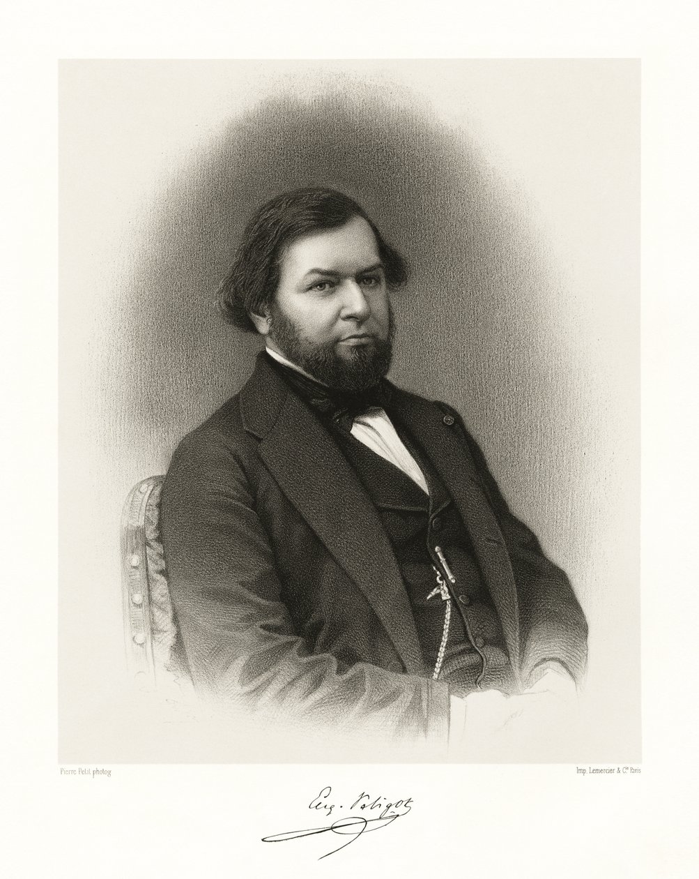 Eugène Melchior Peligot, 1865-66 tekijältä Pierre Petit