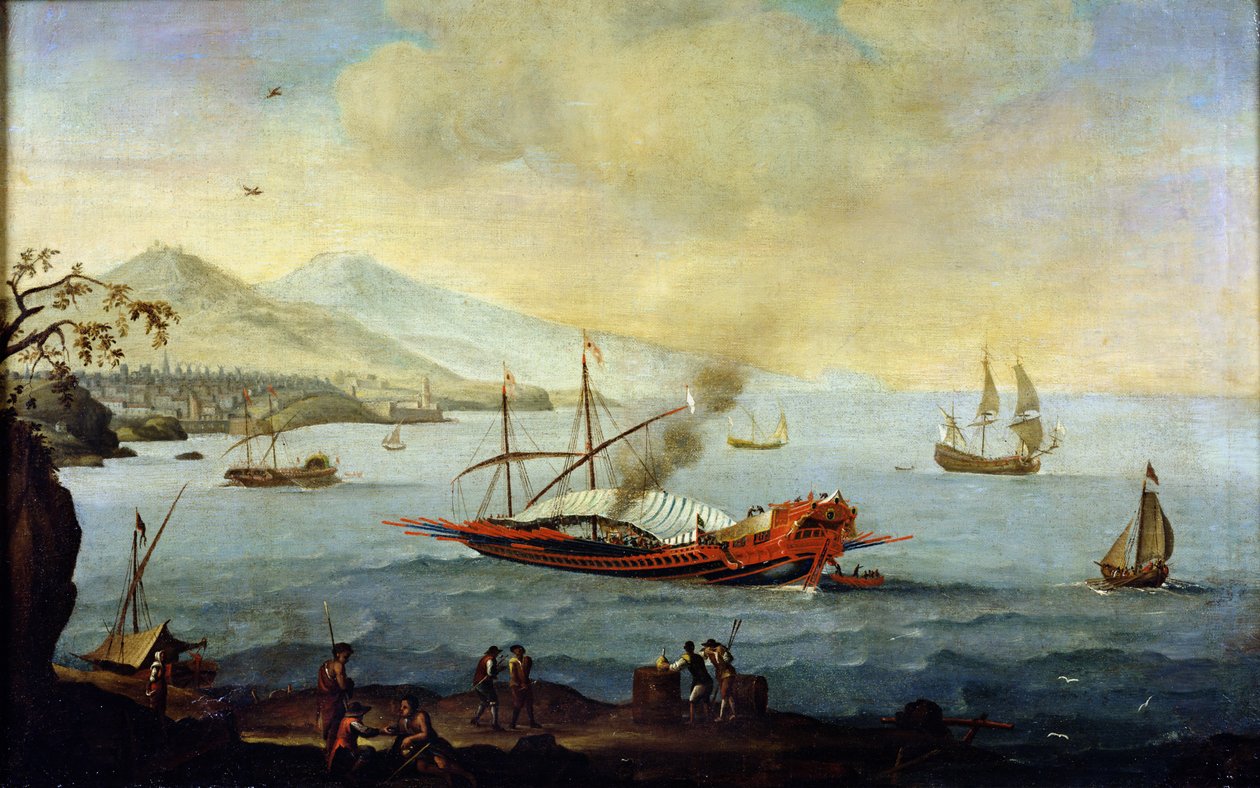 Galleon makattiin satamaan tekijältä Pierre Puget