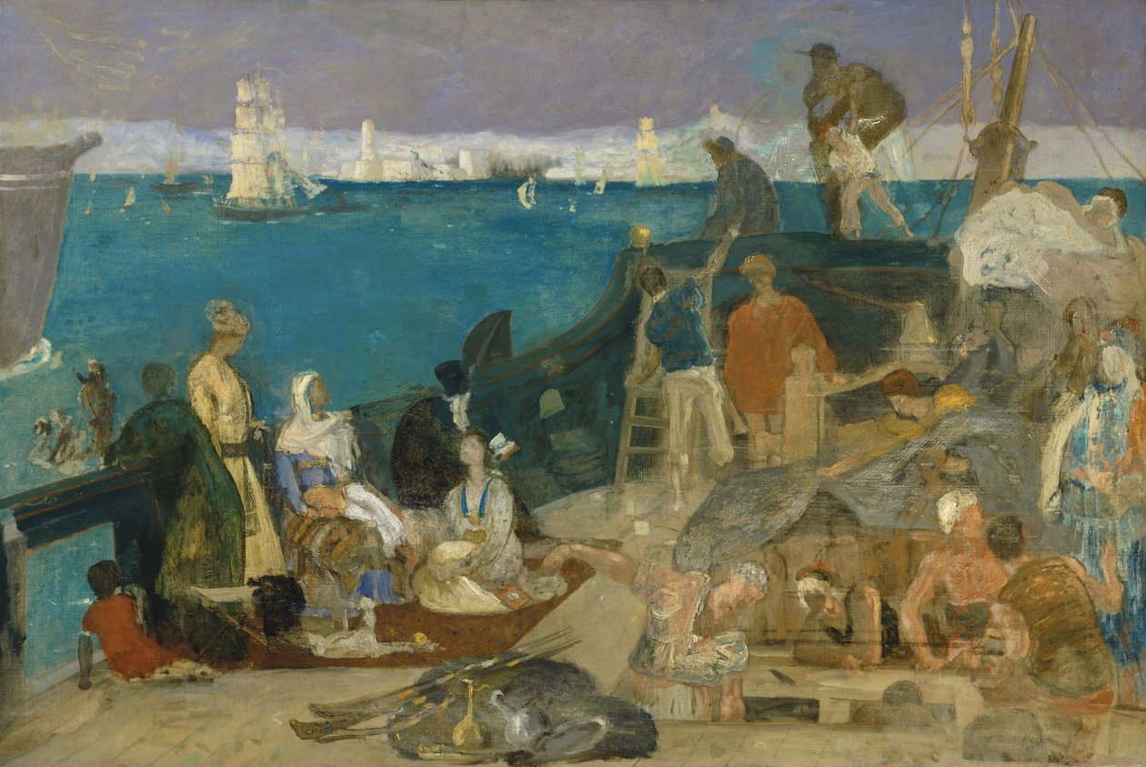 Marseilles, portti itään tekijältä Pierre Puvis de Chavannes