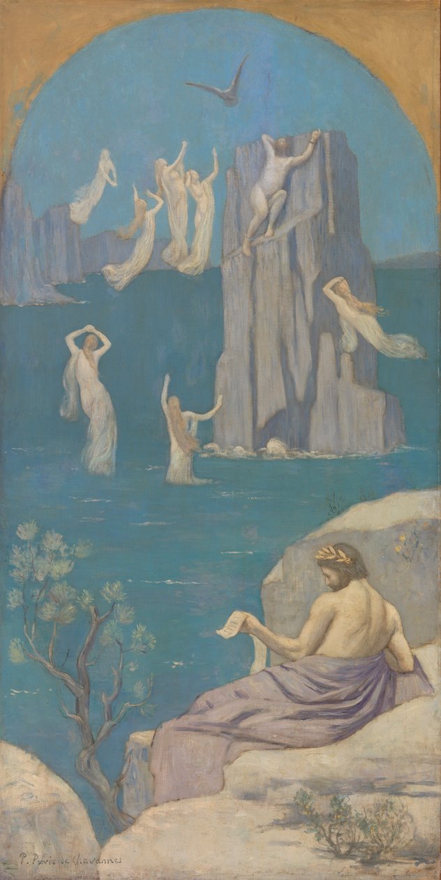 Dramaattinen runous (Aeschylus) tekijältä Pierre Puvis de Chavannes
