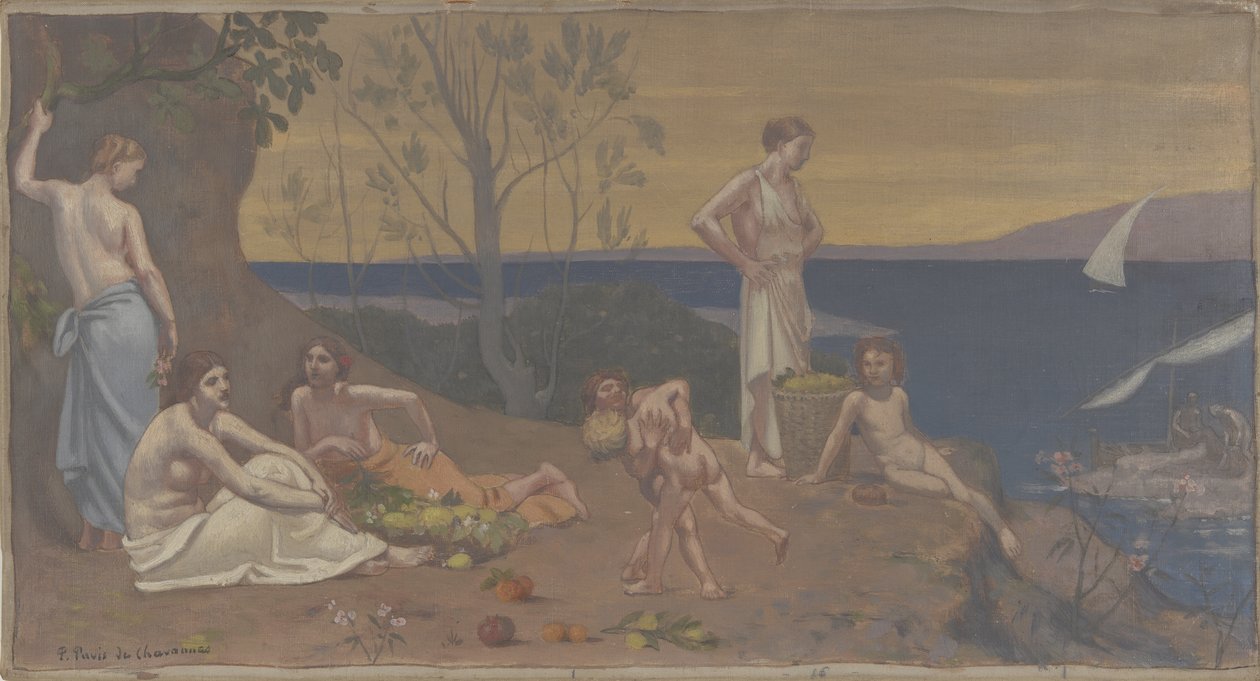 Sweet Country (Pleasant Land), 1882 tekijältä Pierre Puvis de Chavannes