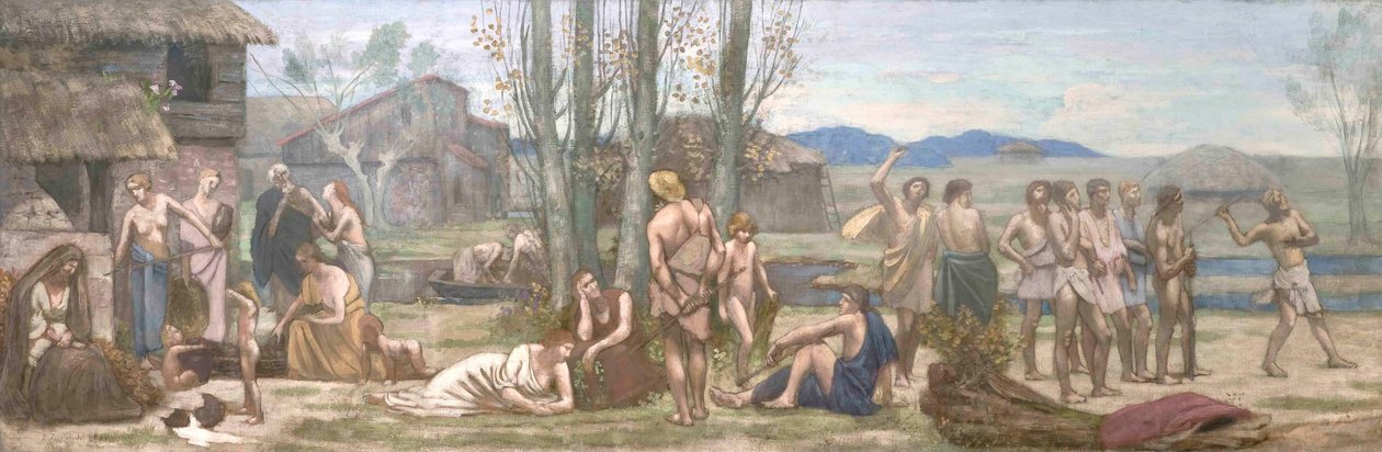 Ludus Pro Patria tai Playing Ones Country tekijältä Pierre Puvis de Chavannes