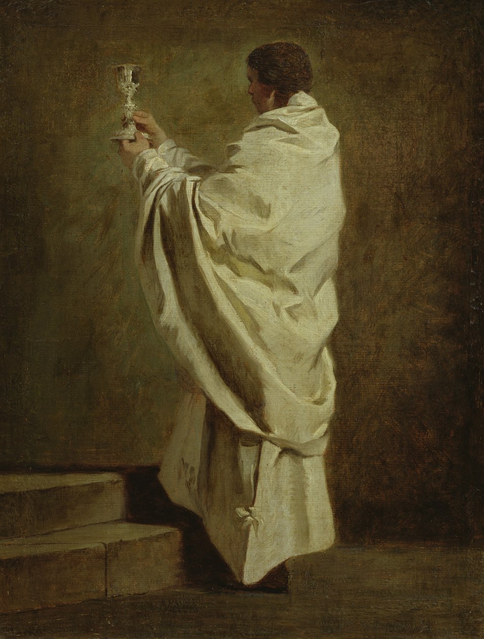 Diakoni pitelee maljaa, n. 1743-47 tekijältä Pierre Subleyras