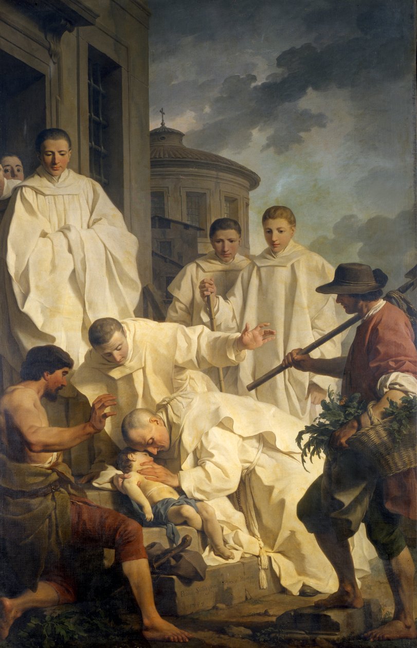 Pyhän Benedictuksen ihme, 1744 tekijältä Pierre Subleyras