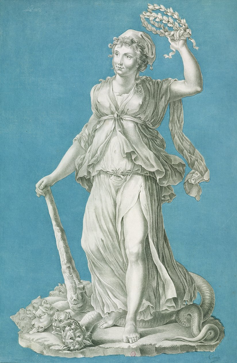 Liberty, noin 1793 tekijältä Pierre Thomas Le Clerc