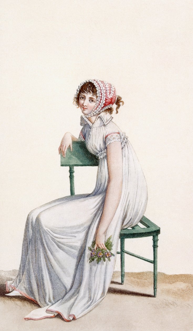 Paitamekko, kuvitus julkaisusta "Journal des Dames et des Modes", 1799 tekijältä Pierre de La Mesangere