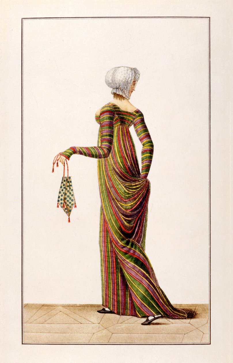 Madrasin kylpytakit Journal des Damesista, 1800 tekijältä Pierre de La Mesangere