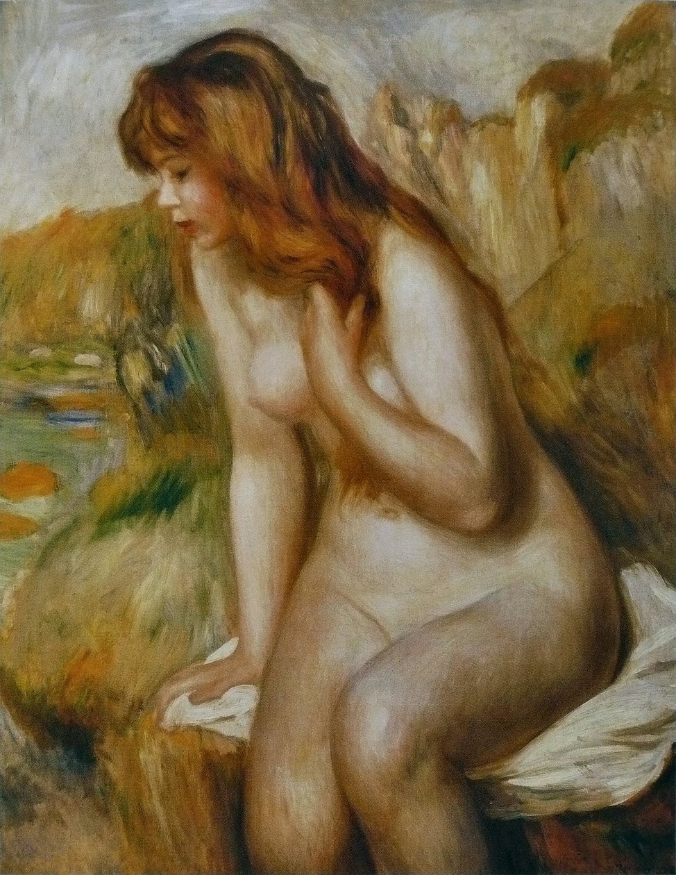 Baigneuse assise au rocherBather on a Rock tekijältä Pierre Auguste Renoir