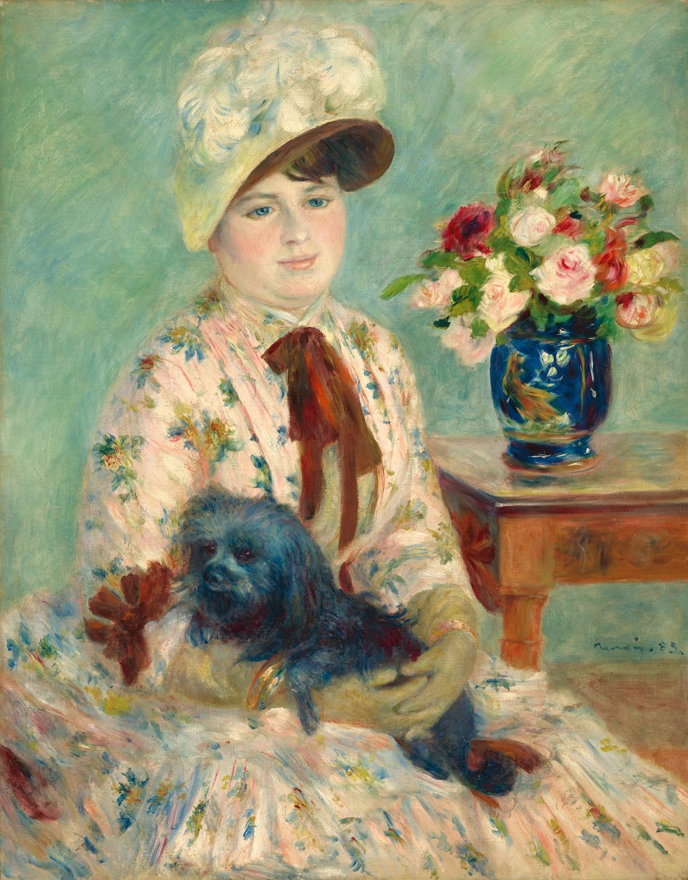 Neiti Charlotte Berthier, 1883 tekijältä Pierre Auguste Renoir