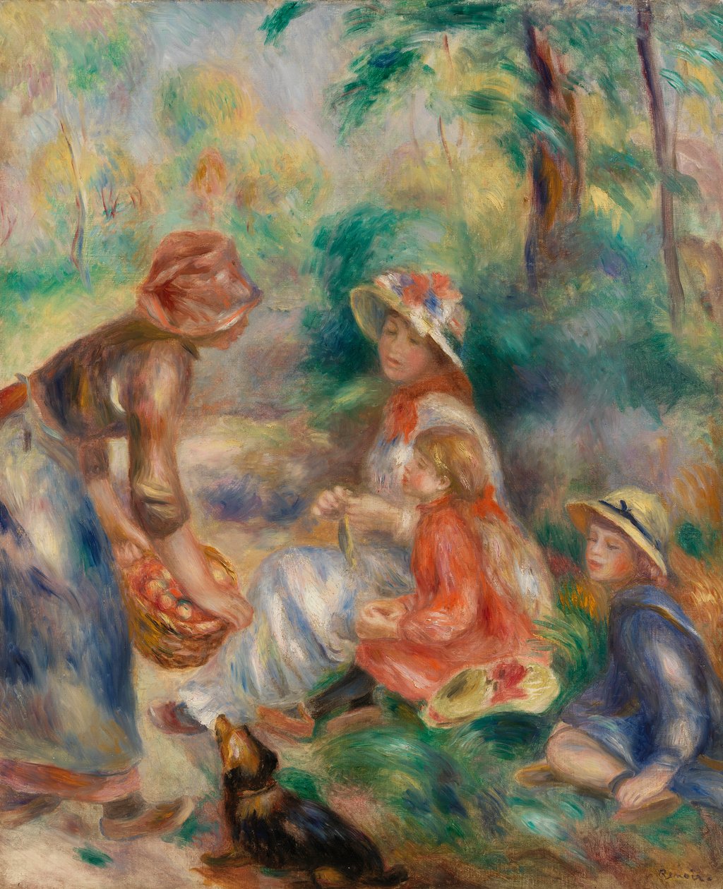 Omenamyyjä (La Marchande de pommes) tekijältä Pierre-Auguste Renoir