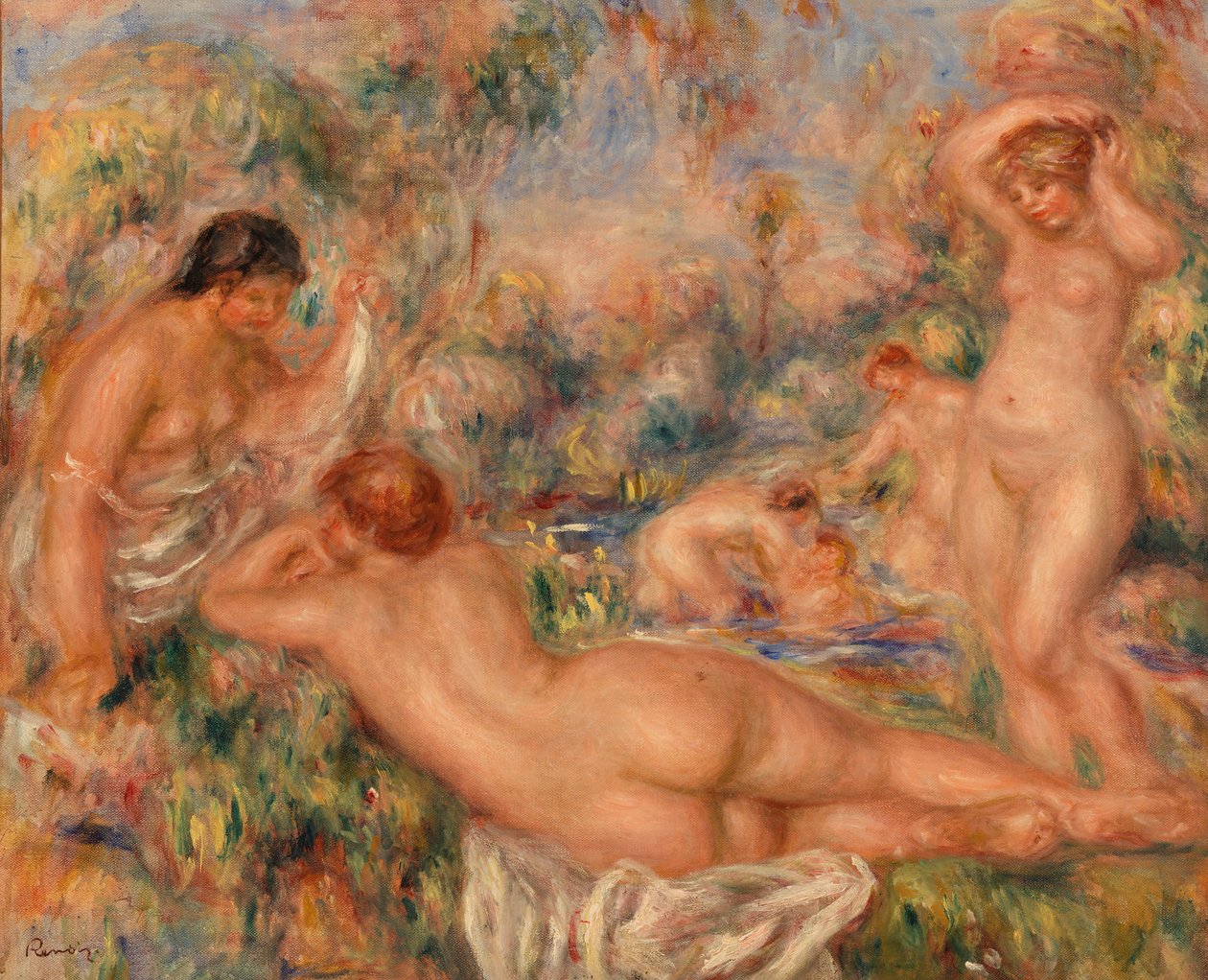 Uimarit tekijältä Pierre-Auguste Renoir