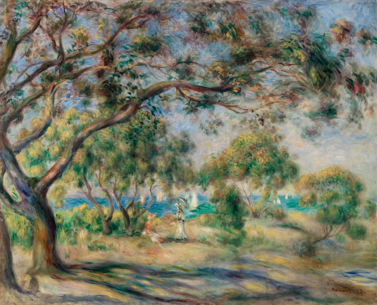 Bois de la Chaise (Noirmoutier) tekijältä Pierre-Auguste Renoir