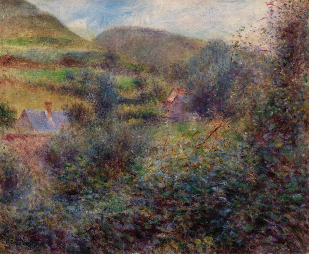 Bernevalin ympäristö tekijältä Pierre-Auguste Renoir