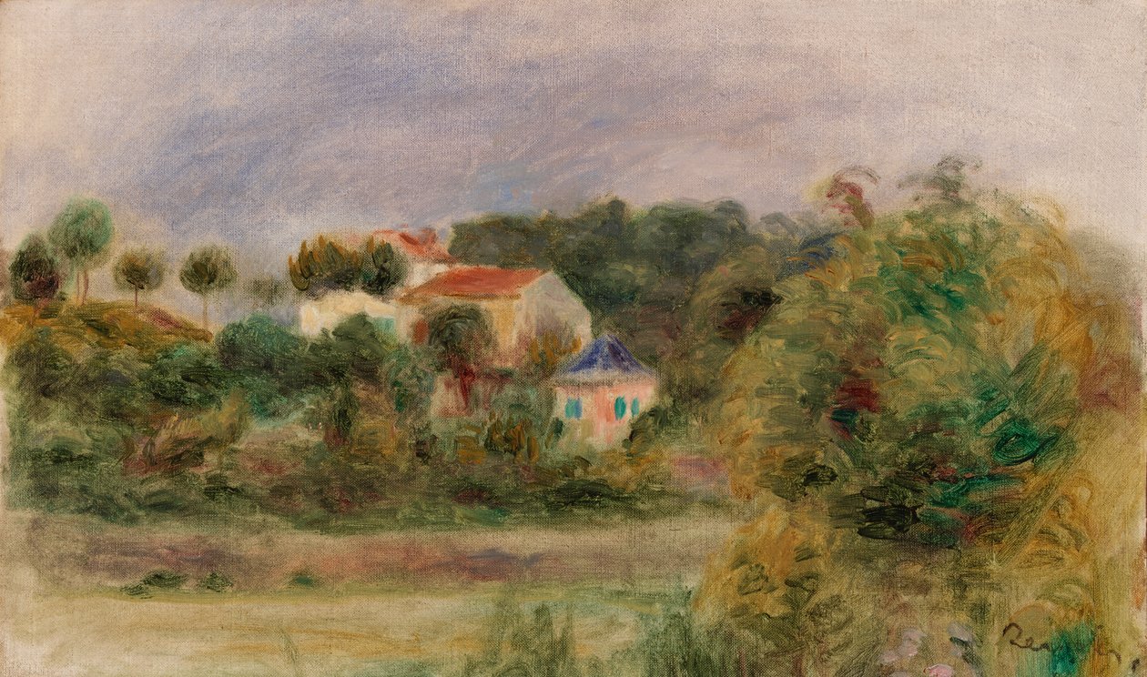 Taloja puistossa tekijältä Pierre-Auguste Renoir