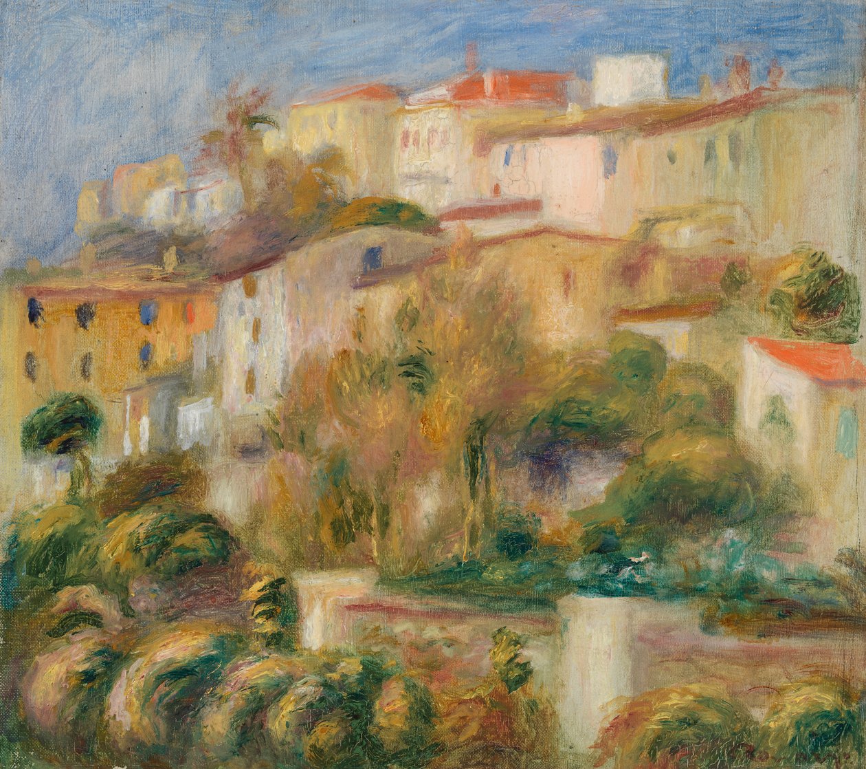 Talot kukkulalla tekijältä Pierre-Auguste Renoir