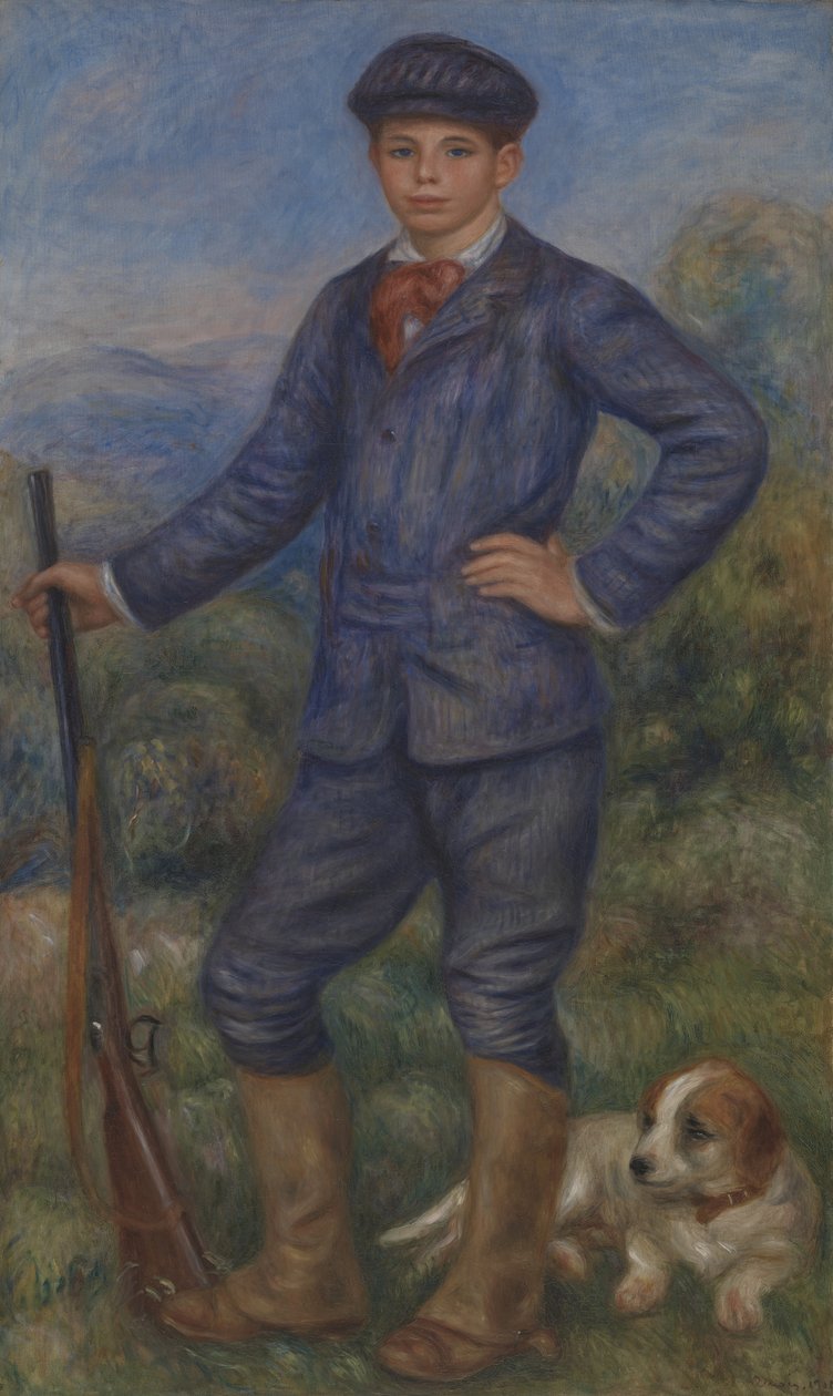 Jean metsästäjänä tekijältä Pierre-Auguste Renoir