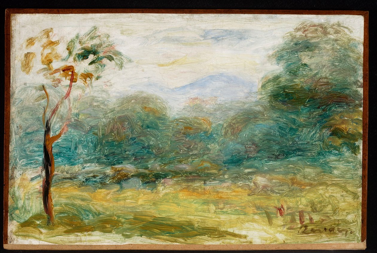 Maisema Etelä-Ranskassa (Cagnes-sur-Mer) tekijältä Pierre-Auguste Renoir