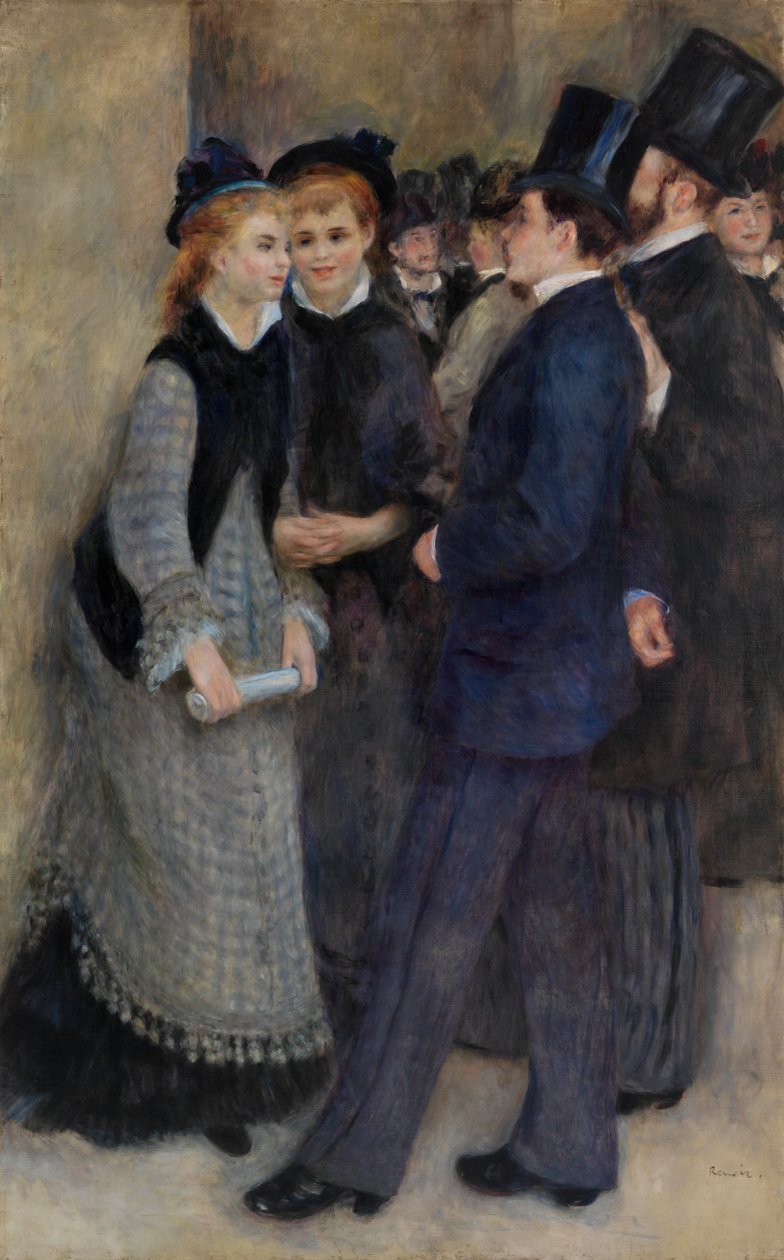 Konservatoriosta poistuminen tekijältä Pierre-Auguste Renoir