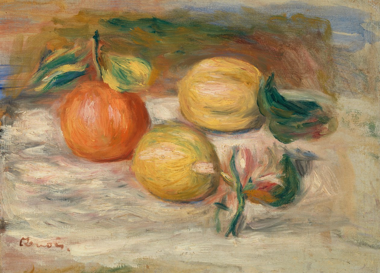 Sitruunat ja appelsiini tekijältä Pierre-Auguste Renoir