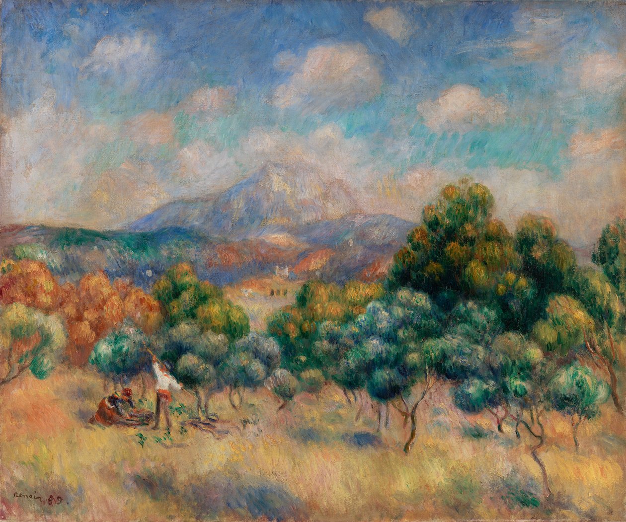 Sainte-Victoire-vuori (maisema) tekijältä Pierre-Auguste Renoir