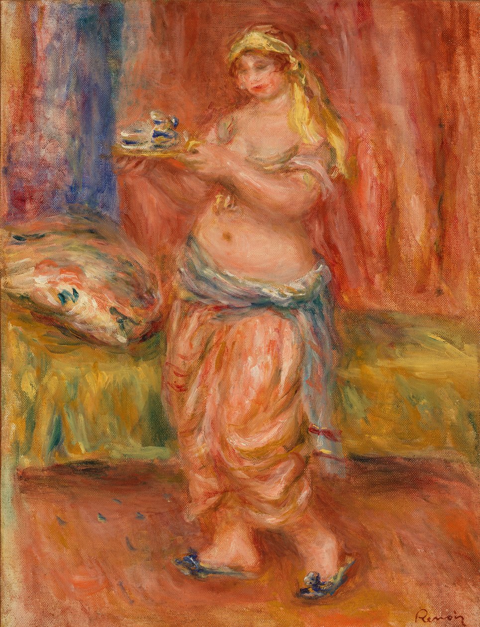 Odalisque teesetillä tekijältä Pierre-Auguste Renoir