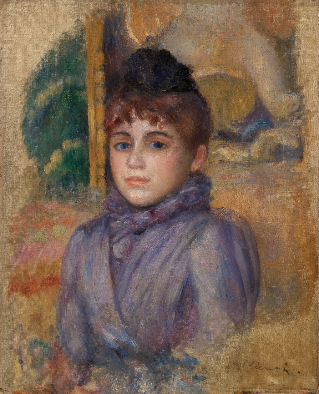 Nuoren naisen muotokuva tekijältä Pierre-Auguste Renoir