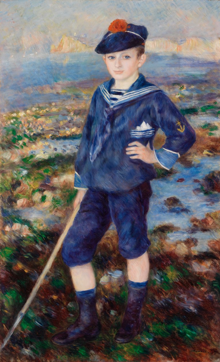 Merimiespoika (Robert Nunèsin muotokuva) tekijältä Pierre-Auguste Renoir