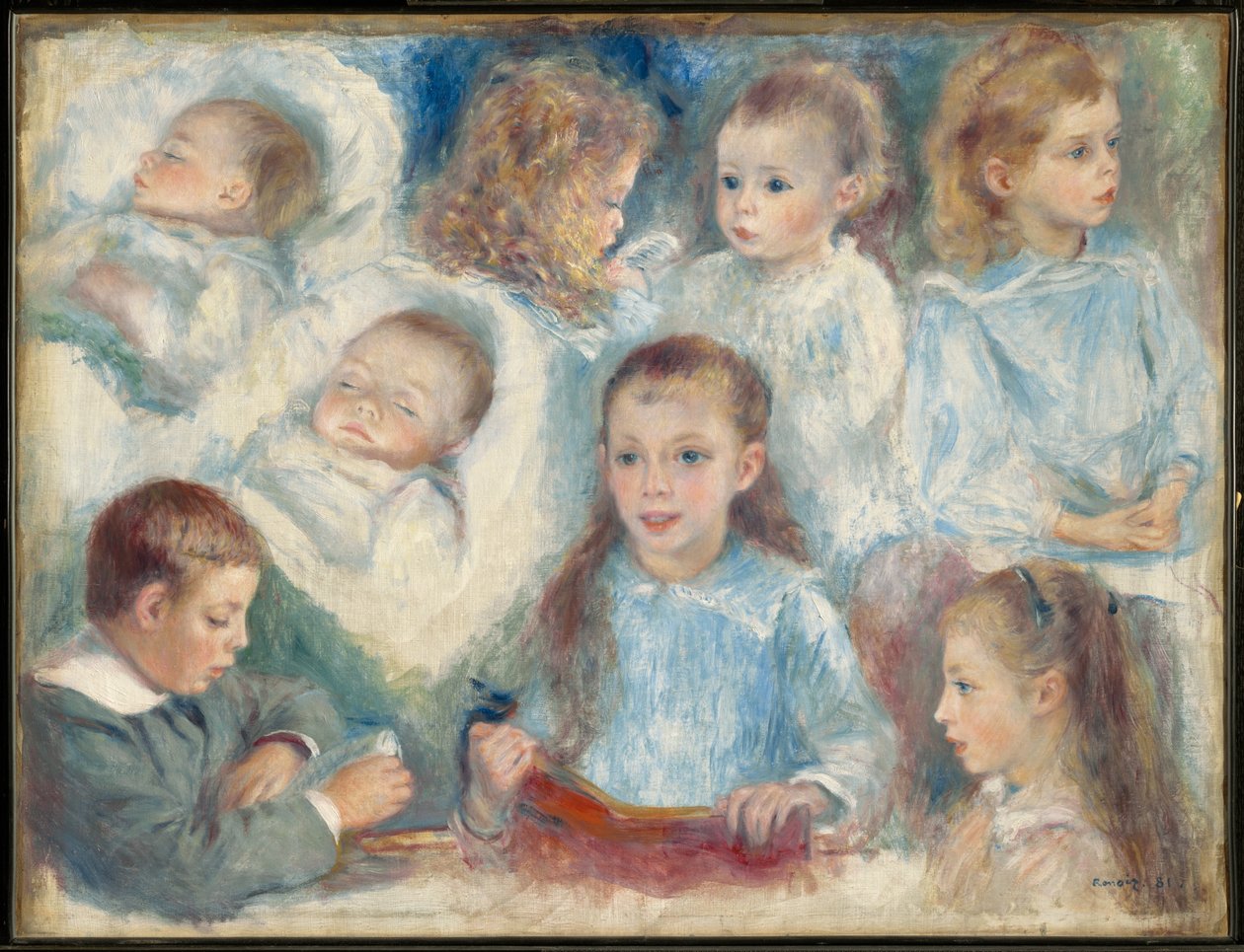 Päätutkielmia (Bérardin lapset) tekijältä Pierre-Auguste Renoir