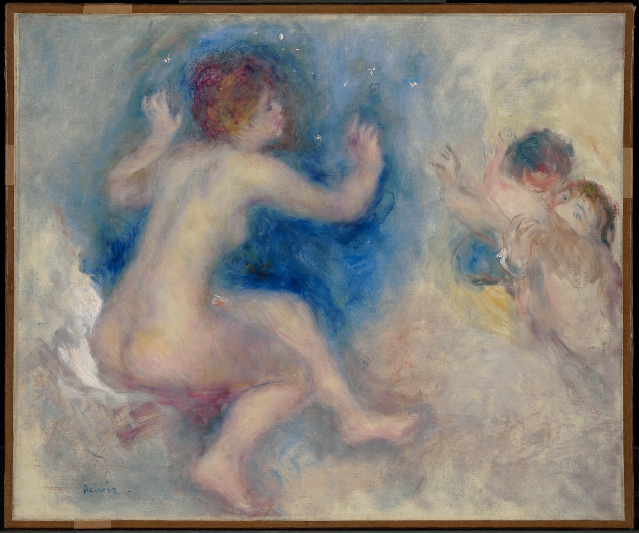 Tutkielma teokseen "Kohtaus Wagnerin Tannhäuserista, kolmas näytös" tekijältä Pierre-Auguste Renoir