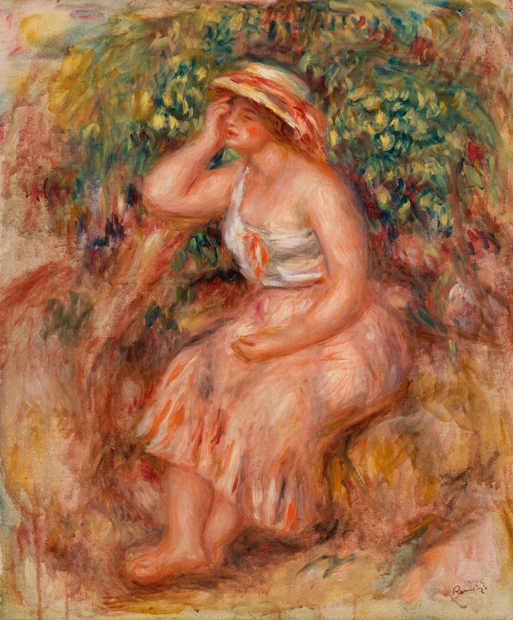 Nainen haaveilee tekijältä Pierre-Auguste Renoir