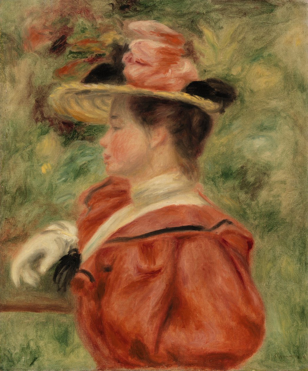 Nainen hansikkaalla (Femme au gant) tekijältä Pierre-Auguste Renoir