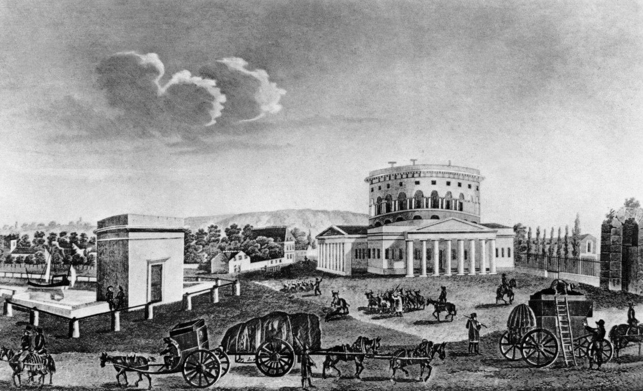 Näkymä la Villetten portista, Pariisi tekijältä Pierre (after) Courvoisier