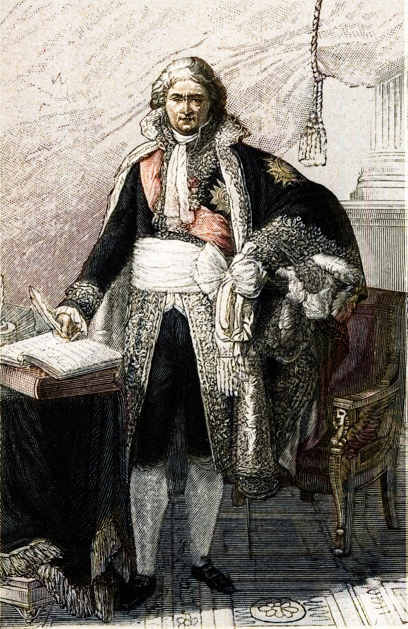 Jean Etienne Marie Portalisin muotokuva. Ranskalainen juristi ja poliitikko (1746 -1807) perustuu Pierre Gautherot