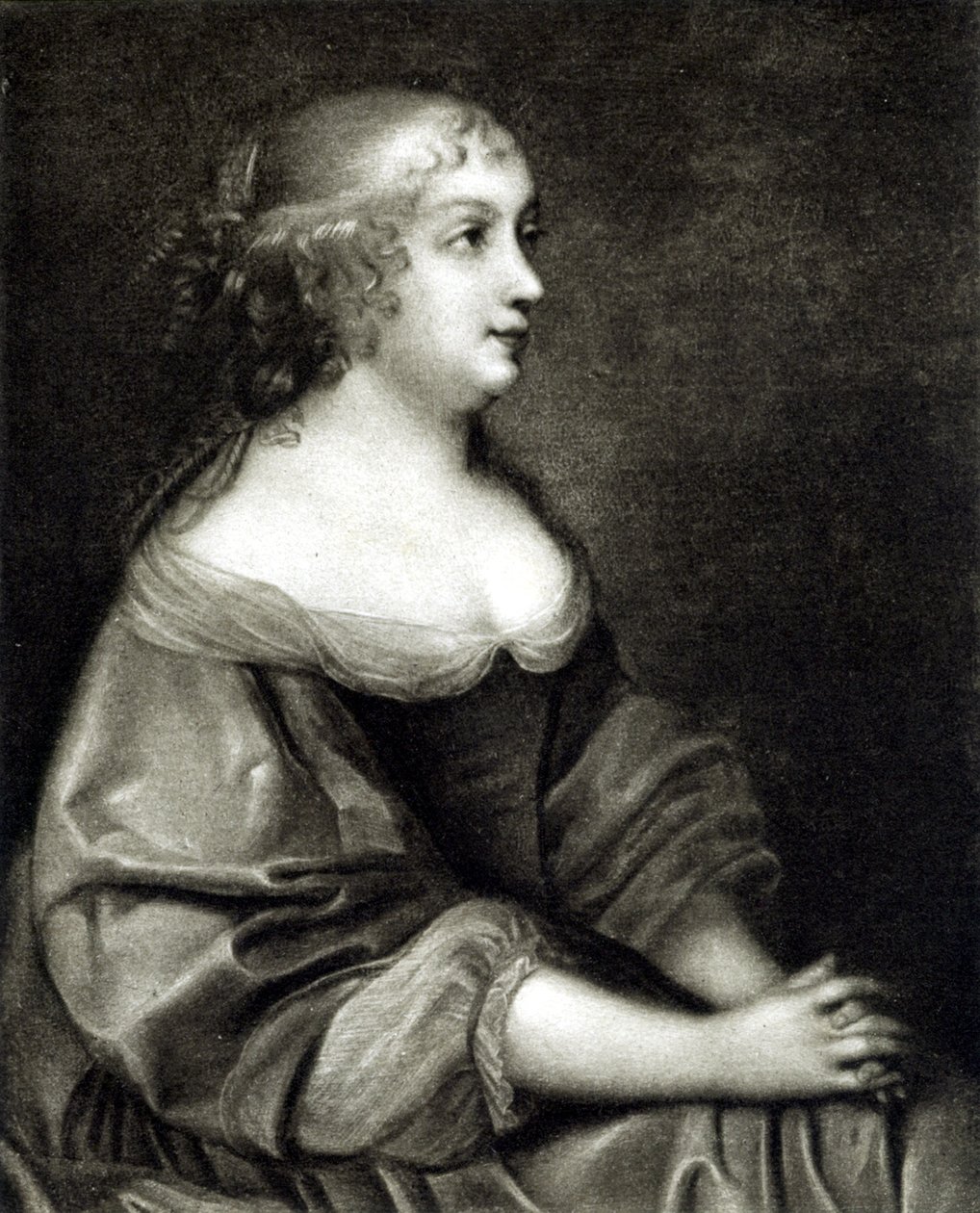 Muotokuva Annesta Itävallasta (1601 - 1666), Ranskan ja Navarran kuningattaresta, Ludvig XIV:n äidistä tekijältä Pierre (after) Mignard